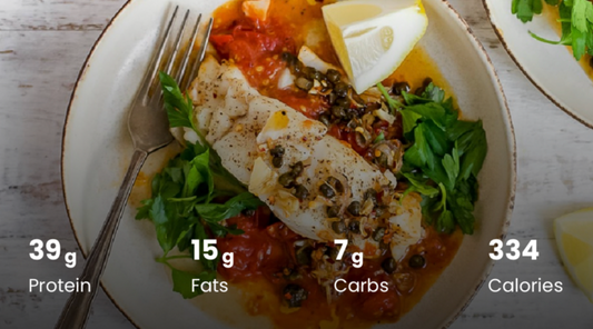 Mediterranean Cod with Roasted Tomatoes